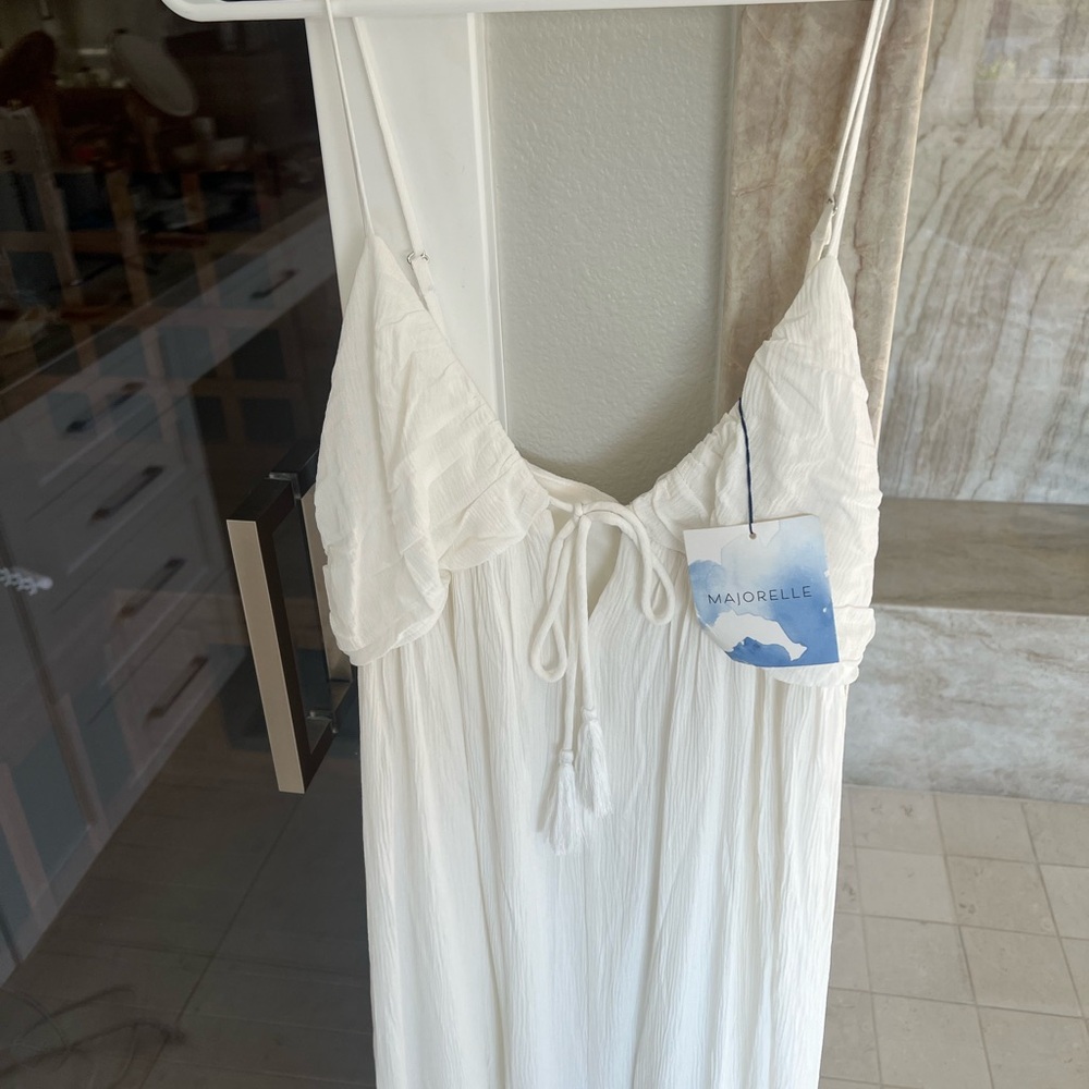 Majorelle white maxi dress never worn